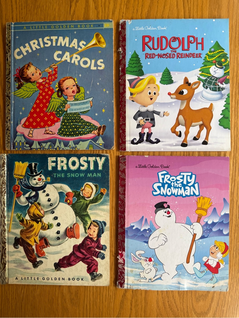 Vintage A Little Golden Book Lot Of 4 Christmas Books